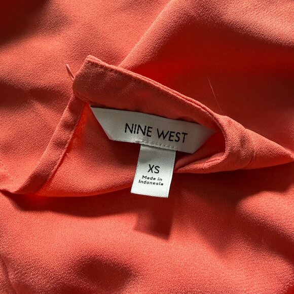 Nine West Coral Twist-Front Long Sleeve Blouse – XS - Picture 3 of 3